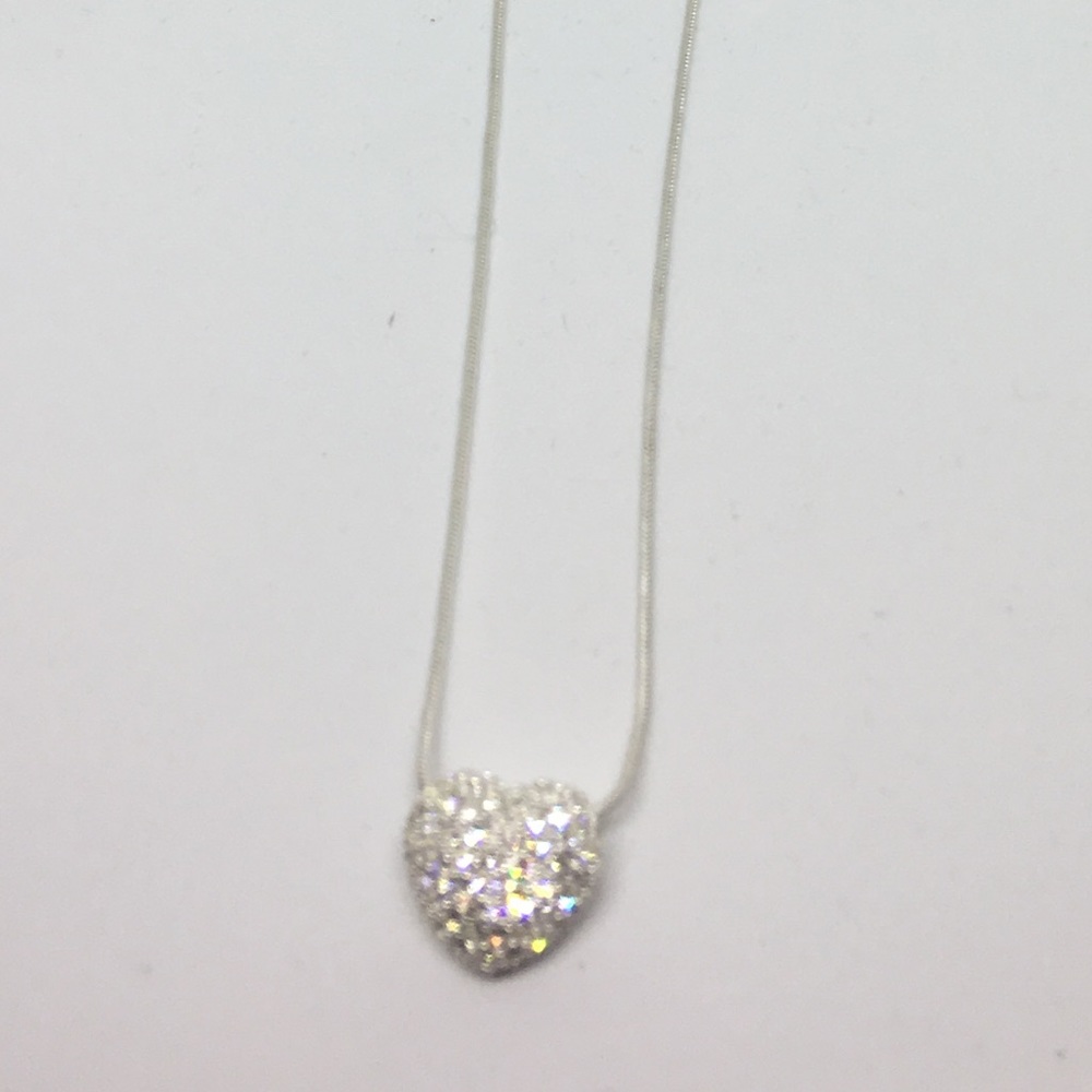 SWAROVSKI 925 STERLING SILVER HEART NECKLACE